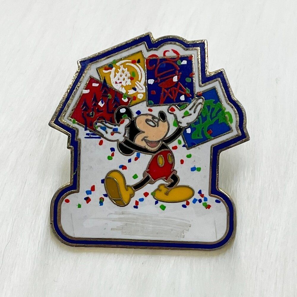 🔮 5/$25 Disney Mickey Park Celebration Custom Name Blank Pin‎